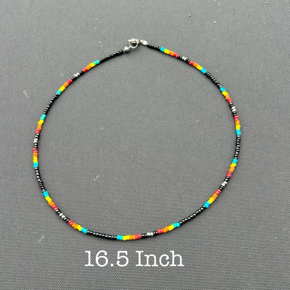 Homemade beaded western necklace